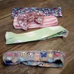 4 Decorated Headbands